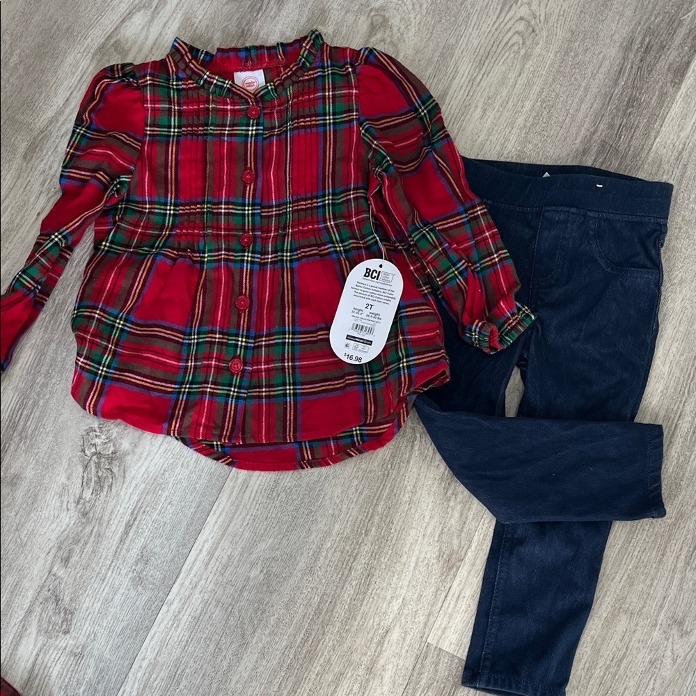 2 piece holiday outfit 2T
